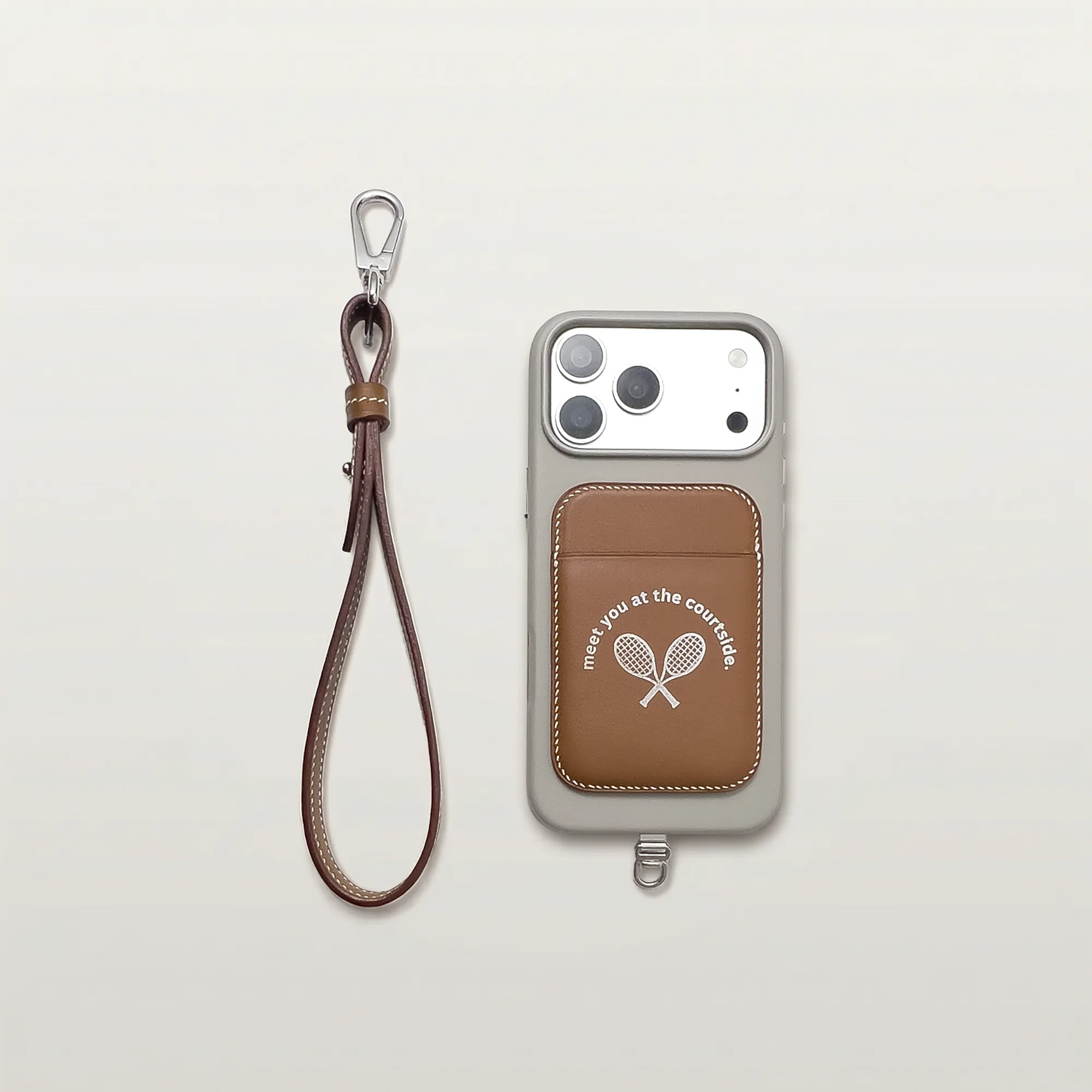 Phone Wrist strap - Saddle Tan