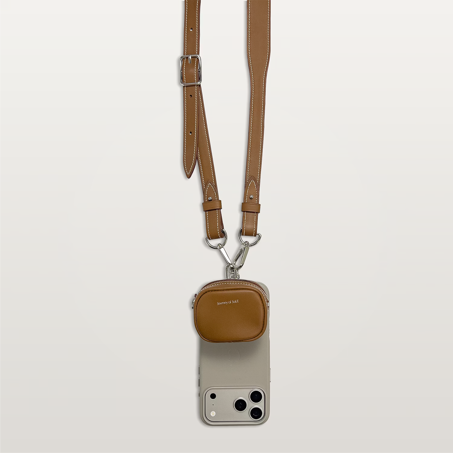 Lanyard Strap — Saddle Tan