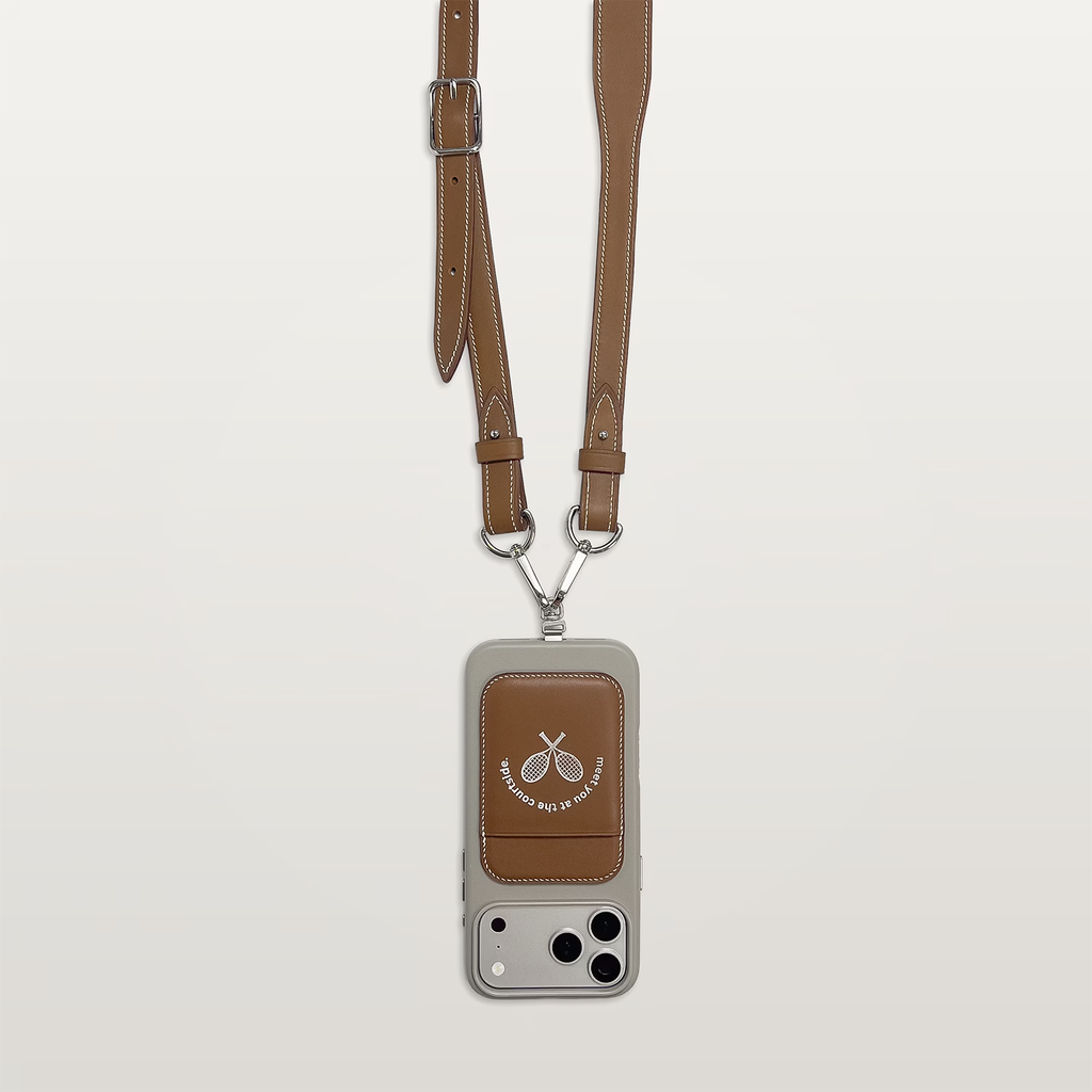 Lanyard Strap — Saddle Tan