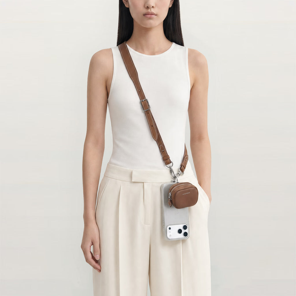 Lanyard Strap — Saddle Tan